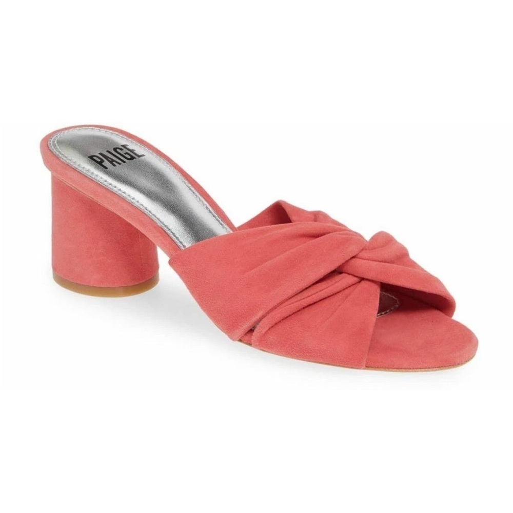 PAIGE Francesca Slip-On Sandal, Pink Suede, Women 9.5